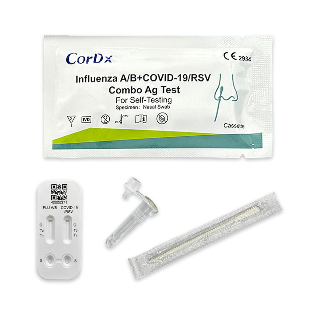 Test COVID 4 EN 1 - Gripe A/B Y VRS - Nasal