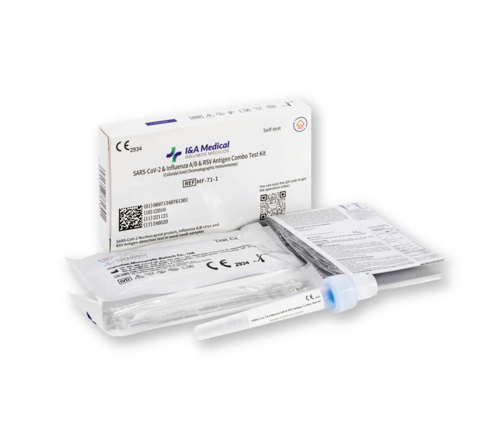 Test COVID 4 EN 1 - Gripe A/B Y VRS - Nasal