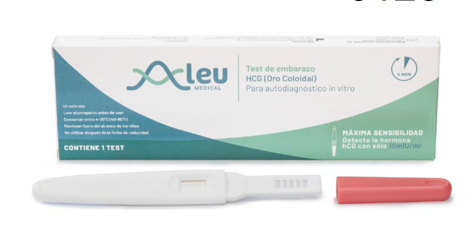 TEST DE EMBARAZO HCG Oro Coloidal ALEU MEDICAL