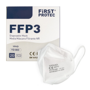 MASCARILLA FIRSTPROTECT FFP3 | COLOR BLANCO | BOLSAS INDIVIDUALES | CAD: 16/02/2028